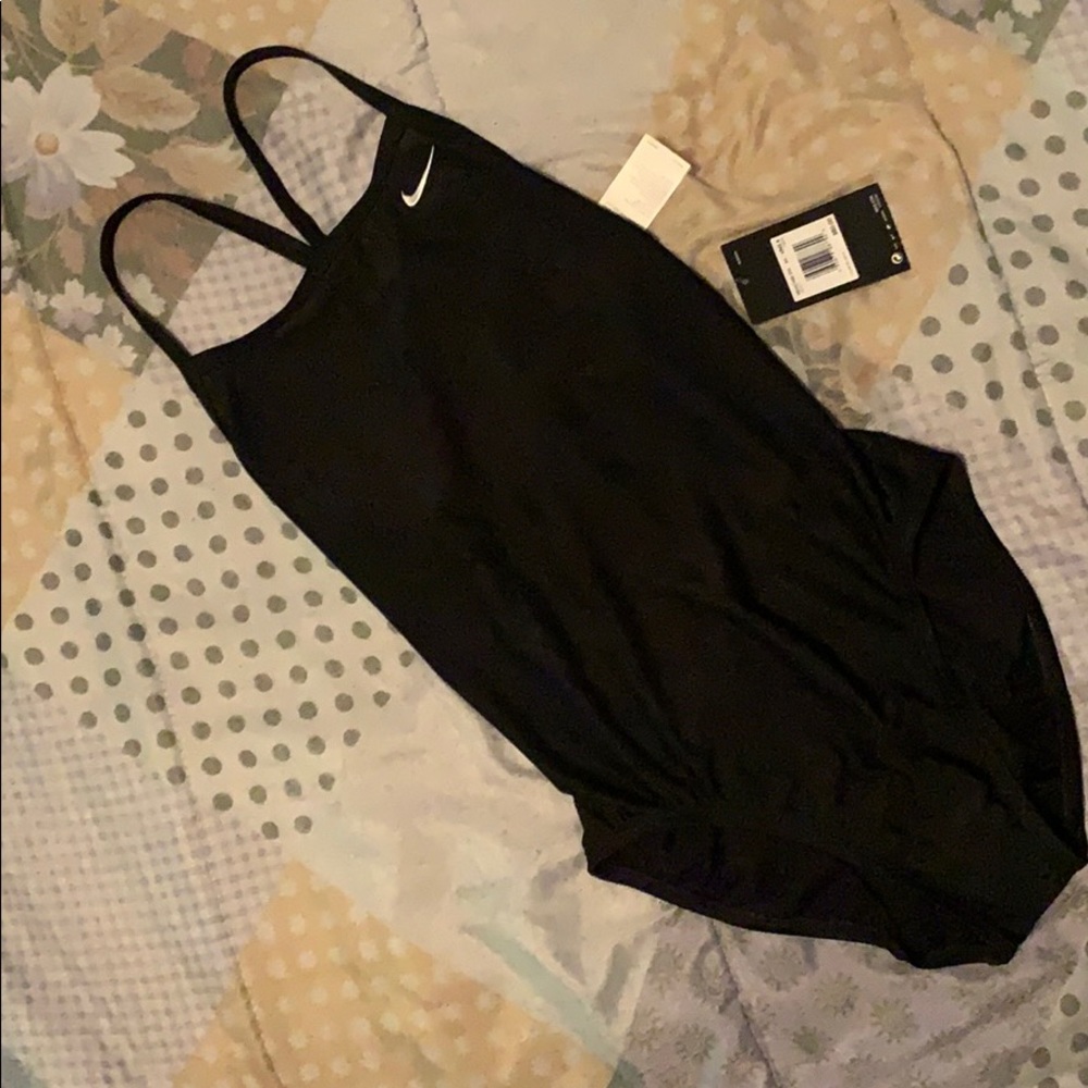 Women’s black Nike one piece swimsuit